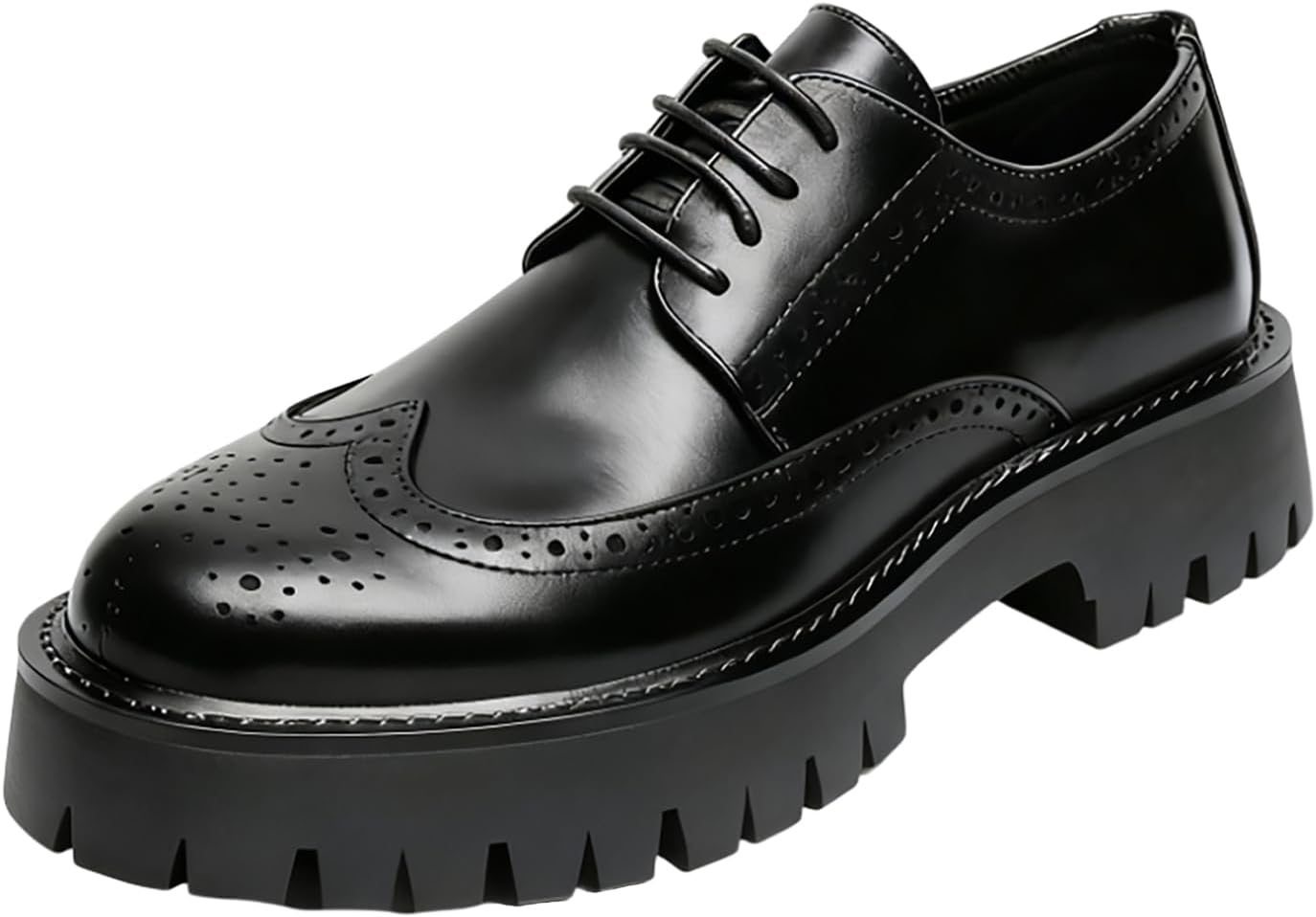 Мужские кожаные броги с крыльями, деловые оксфорды с классическим круглым носком, подошвой с протектором, противоскользящие платформенные туфли дерби для формальной работы, офиса, свадьбы и вечеринок Nxnbhsl, черный
Мужские кожаные броги с крыльями, деловые оксфорды с классическим круглым носком, подошвой с протектором, противоскользящие платформенные туфли дерби для формальной работы, офиса, свадьбы и вечеринок Nxnbhsl, черный