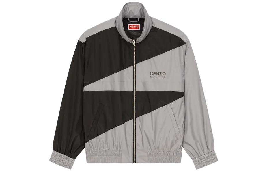 Куртка мужская Kenzo Two-Toned Retro Windbreaker, черный / серый 
Куртка мужская Kenzo Two-Toned Retro Windbreaker, черный / серый
