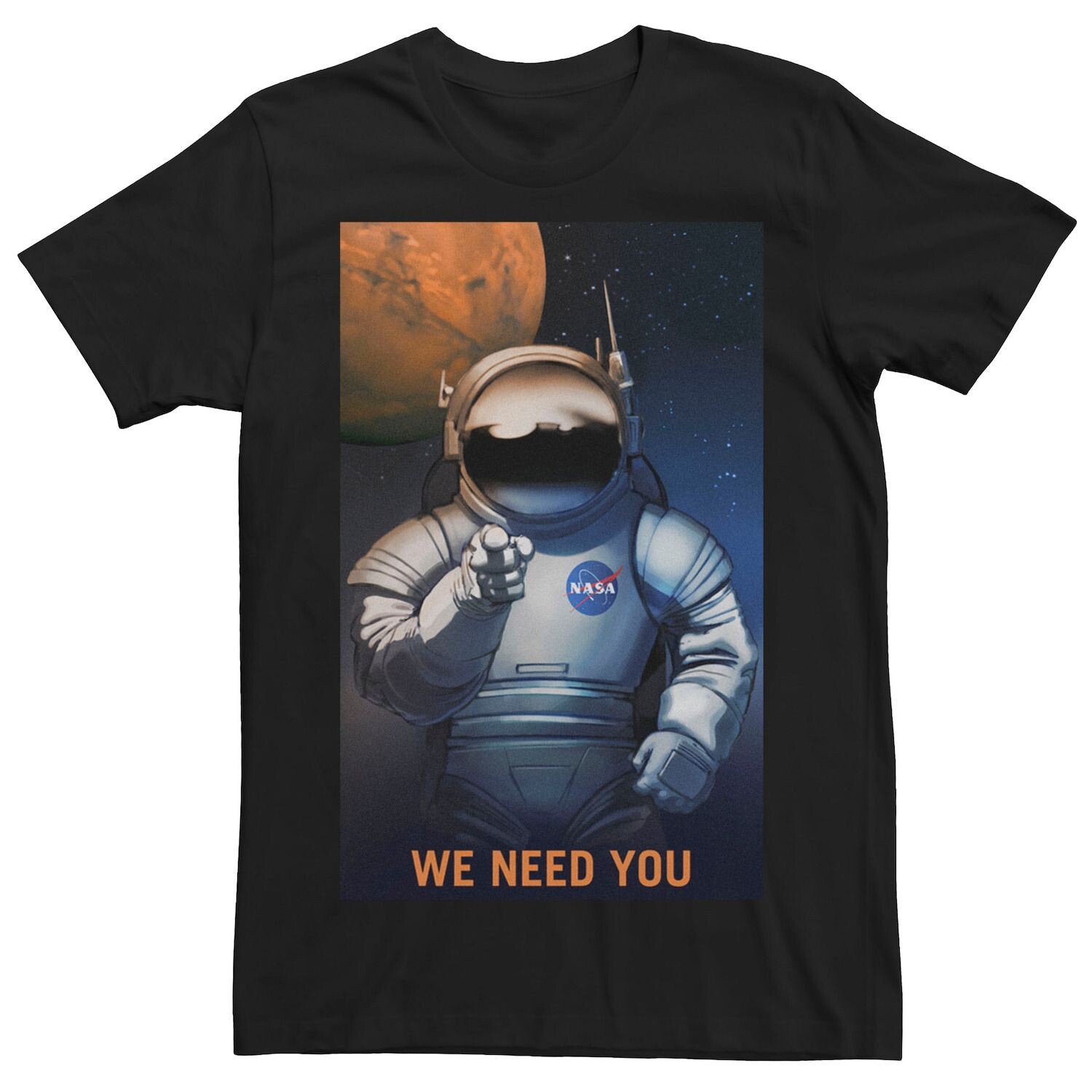 Мужская футболка NASA We Need For Mars Recruiting Licensed Character
Мужская футболка NASA We Need For Mars Recruiting Licensed Character