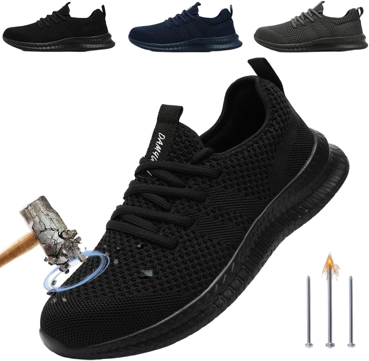 Мужские кроссовки с защищенным носком CDLHHM, стальные, противоскользящие, неразрушимые, пуленепробиваемые, комфортные, подходят для строительных площадок, складов, транспорта и фабрик, черный
Мужские кроссовки с защищенным носком CDLHHM, стальные, противоскользящие, неразрушимые, пуленепробиваемые, комфортные, подходят для строительных площадок, складов, транспорта и фабрик, черный