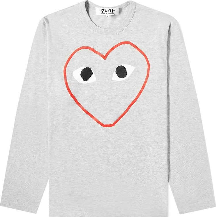 Футболка Comme des Garçons Long-Sleeve Play T-Shirt With Outlined Red Heart 'Grey', серый
Футболка Comme des Garçons Long-Sleeve Play T-Shirt With Outlined Red Heart 'Grey', серый