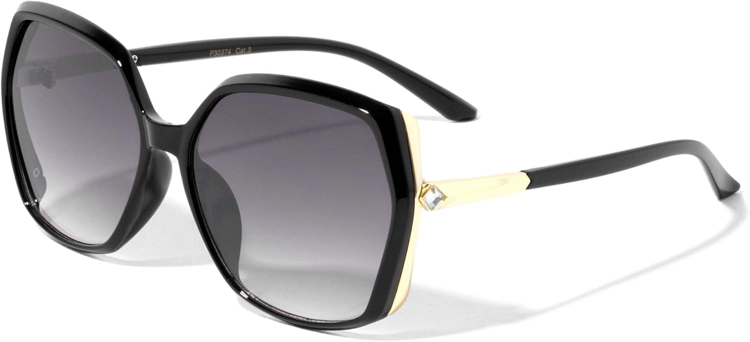 Солнцезащитные очки VWE для женщин, модель «Бабочка», увеличенного размера, из пластика с металлическими вставками на дужках, защита от УФ-излучения UV400 V.W.E., Black Gold
Солнцезащитные очки VWE для женщин, модель «Бабочка», увеличенного размера, из пластика с металлическими вставками на дужках, защита от УФ-излучения UV400 V.W.E., Black Gold