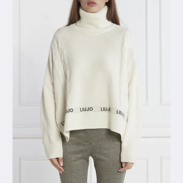 Водолазка стандартного кроя с добавлением шерсти Liu Jo, белый
Водолазка стандартного кроя с добавлением шерсти Liu Jo, белый