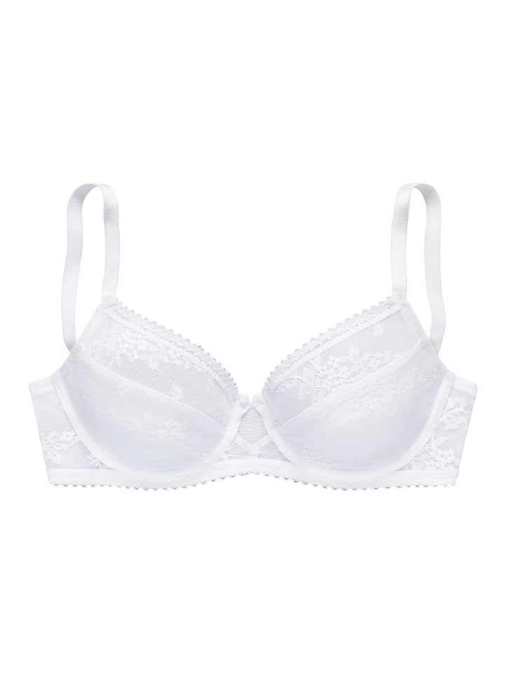 Бюстгальтер на косточках LASCANA, белый
Бюстгальтер на косточках LASCANA, белый