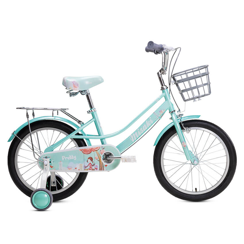 Велосипед детский MISAKI Pretty 4 18", зеленый 
Велосипед детский MISAKI Pretty 4 18", зеленый