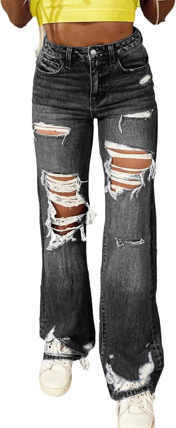 Женские рваные джинсы distressed high waisted baggy straight wide leg ZH8FCHAN
Женские рваные джинсы distressed high waisted baggy straight wide leg ZH8FCHAN