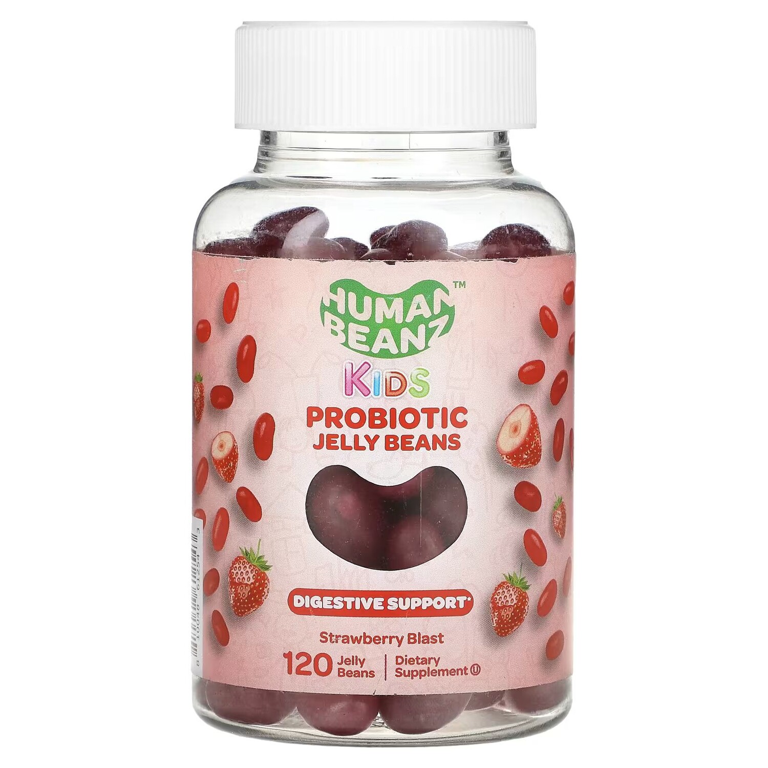Дети, жевательные конфеты с пробиотиками, Strawberry Blast, 120 жевательных конфет Human Beanz
Дети, жевательные конфеты с пробиотиками, Strawberry Blast, 120 жевательных конфет Human Beanz