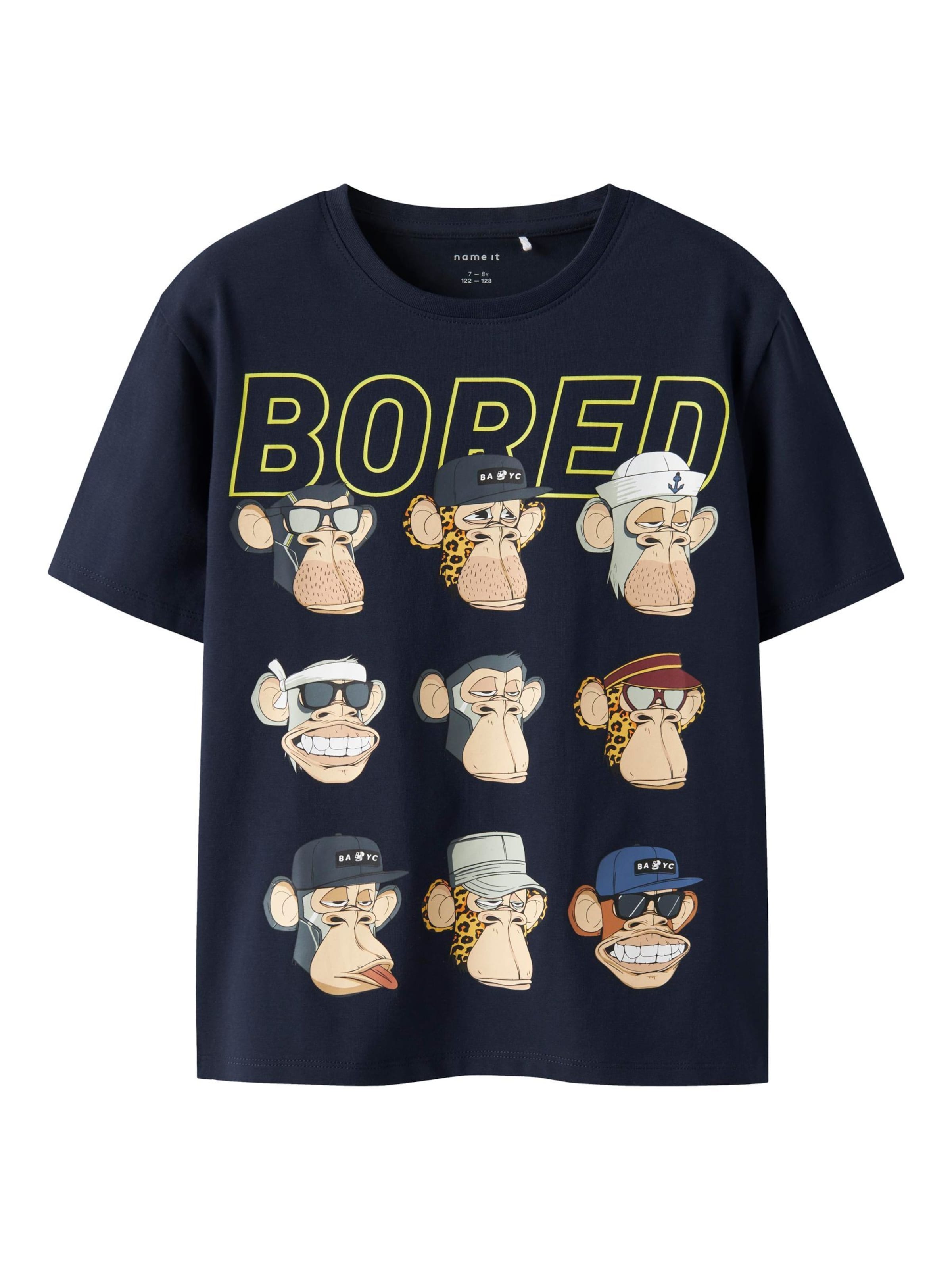 NAME IT Футболка 'Bored Ape' в цвете Navy
NAME IT Футболка 'Bored Ape' в цвете Navy