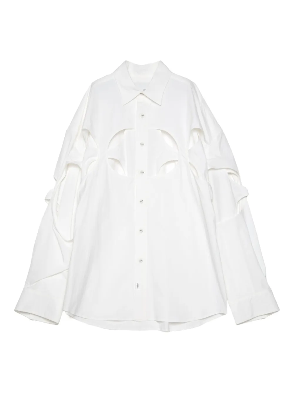 Рубашка с длинными рукавами и вырезом Yoshiokubo, белый
Рубашка с длинными рукавами и вырезом Yoshiokubo, белый