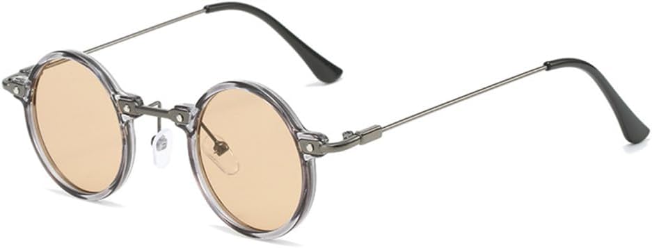Ретро-стимпанк, маленькие круглые мужские хип-хоп солнцезащитные очки, женские очки с прозрачными линзами цвета океана, защита от УФ-излучения UV400 LANGSER, Grey Champagne
Ретро-стимпанк, маленькие круглые мужские хип-хоп солнцезащитные очки, женские очки с прозрачными линзами цвета океана, защита от УФ-излучения UV400 LANGSER, Grey Champagne