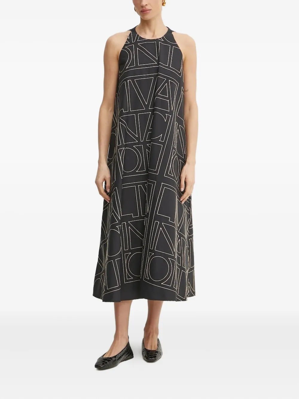 Платье миди без рукавов с геометричным принтом Liviana Conti, черный
Платье миди без рукавов с геометричным принтом Liviana Conti, черный