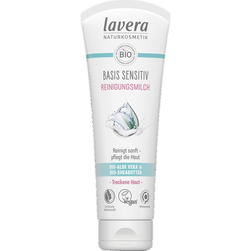 Очищающее молочко для чувствительной кожи lavera, 125 ml 
Очищающее молочко для чувствительной кожи lavera, 125 ml