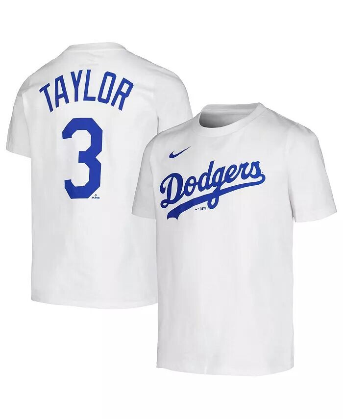 Белая футболка Big Boys Chris Taylor Los Angeles Dodgers с именем и номером игрока Nike, белый
Белая футболка Big Boys Chris Taylor Los Angeles Dodgers с именем и номером игрока Nike, белый