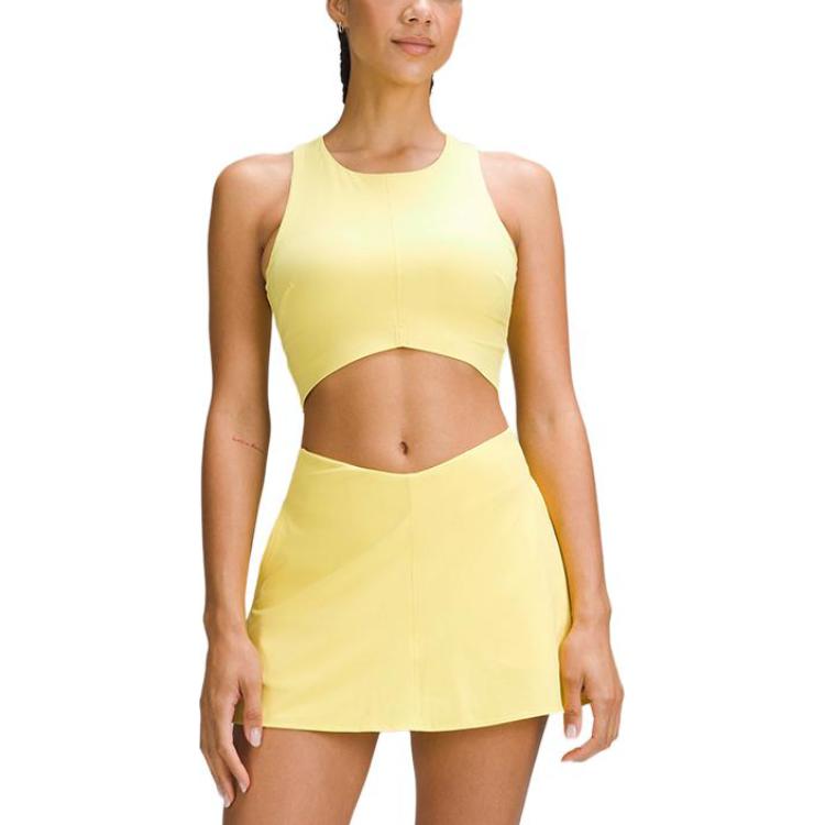 Женский спортивный топ с V-вырезом Lululemon, желтый/белый
Женский спортивный топ с V-вырезом Lululemon, желтый/белый