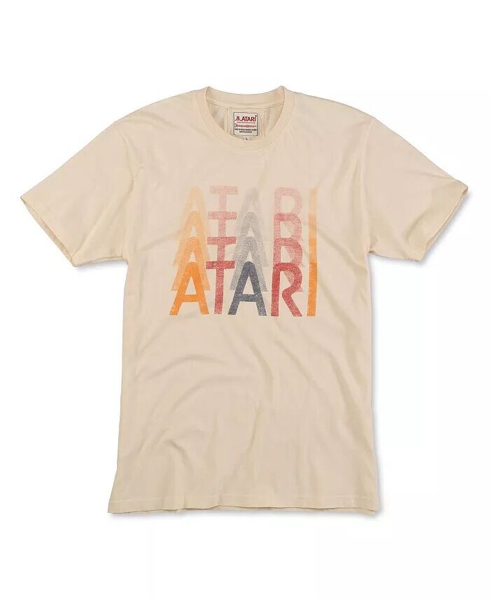 Мужская и женская кремовая рваная футболка Atari в винтажном стиле Fade American Needle, бежевый
Мужская и женская кремовая рваная футболка Atari в винтажном стиле Fade American Needle, бежевый