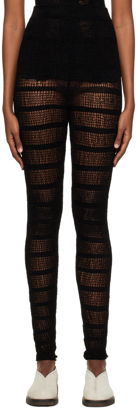 Черные полупрозрачные леггинсы VITELLI 
Черные полупрозрачные леггинсы VITELLI