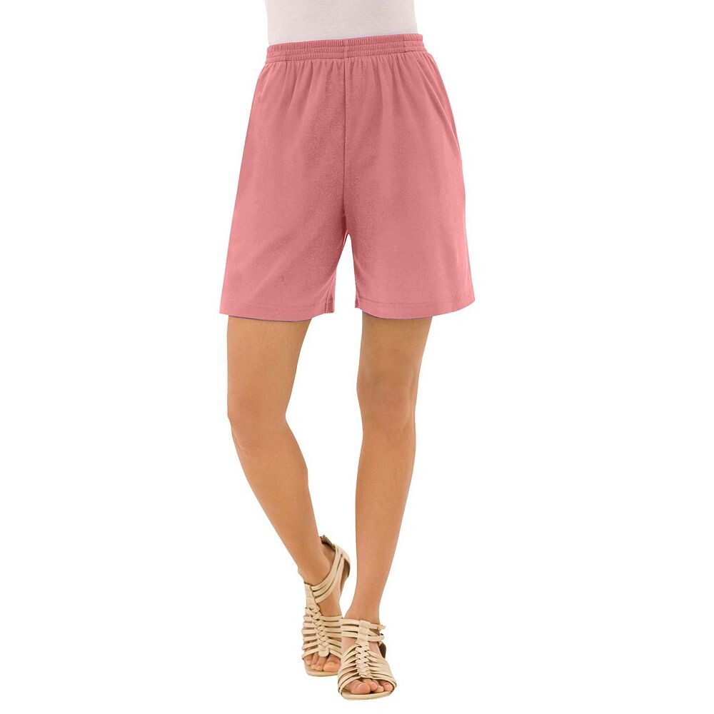 Женские шорты мягкого трикотажа больших размеров Roaman's, цвет Desert Rose
Женские шорты мягкого трикотажа больших размеров Roaman's, цвет Desert Rose