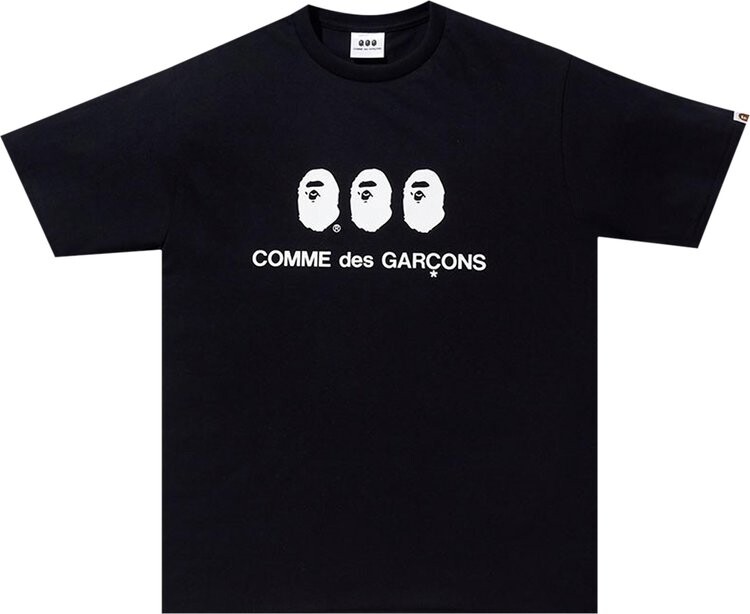 Футболка BAPE x Comme des Garçons Tee #1 'Black', черный
Футболка BAPE x Comme des Garçons Tee #1 'Black', черный