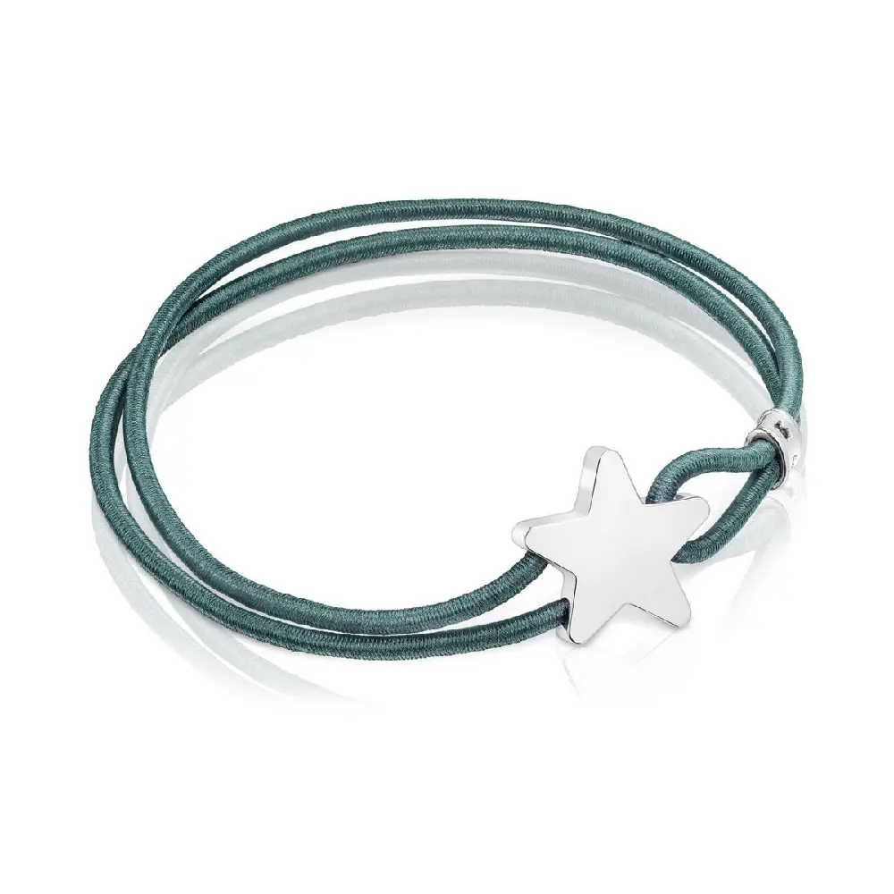 Браслет Tous Elastic Sweet Dolls With Star, серебро/зеленый
Браслет Tous Elastic Sweet Dolls With Star, серебро/зеленый