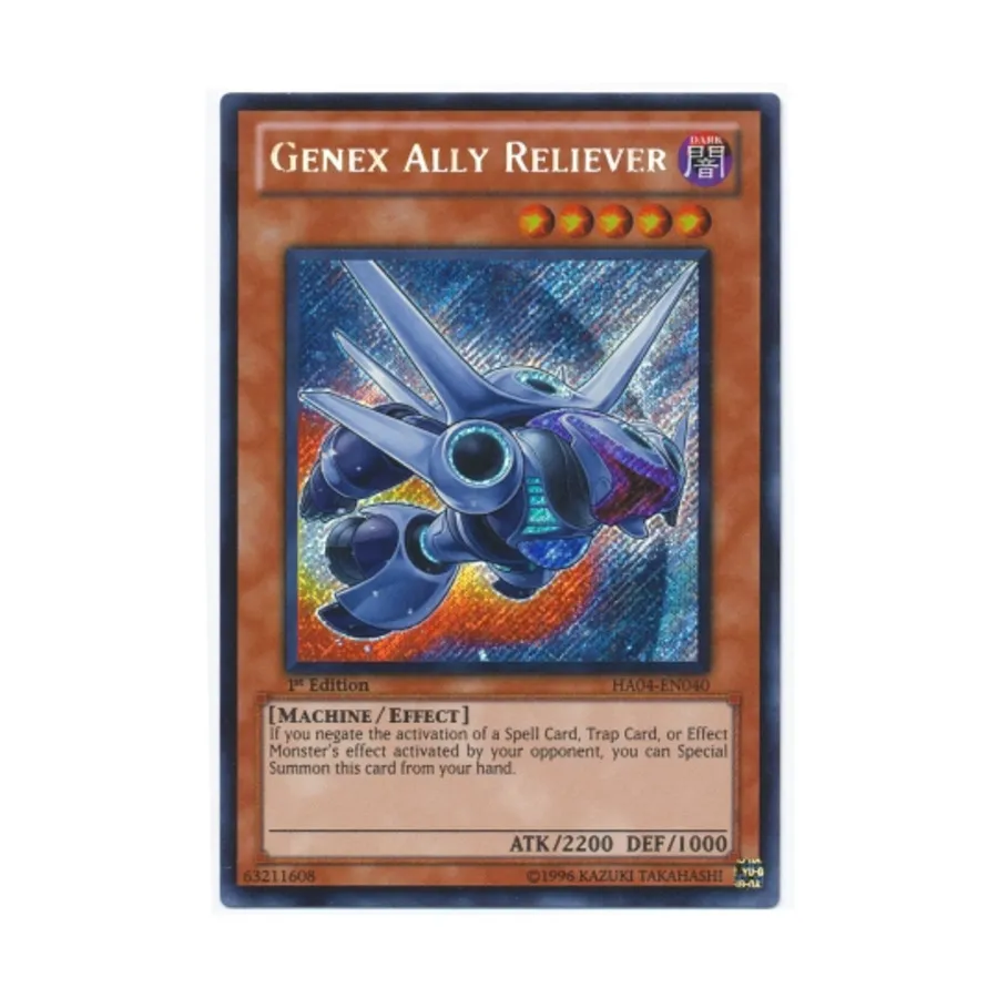 CCG Genex Ally Reliever (Секретно, редко), Yu-Gi-Oh - Hidden Arsenal 4 - Singles
CCG Genex Ally Reliever (Секретно, редко), Yu-Gi-Oh - Hidden Arsenal 4 - Singles