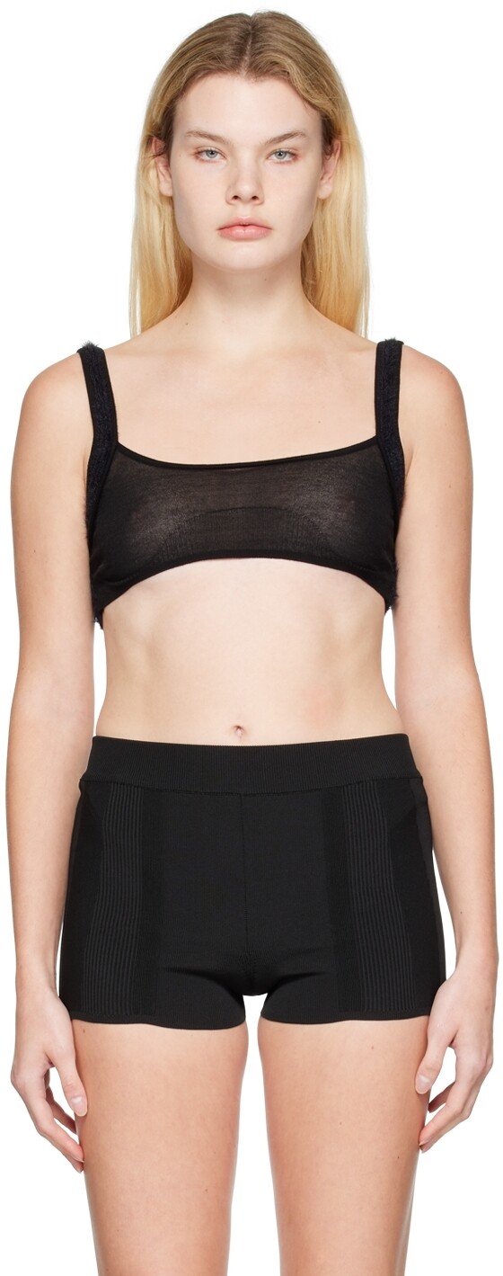 Черный бюстгальтер Le Papier 'Le Bandeau Ascosu' Jacquemus
Черный бюстгальтер Le Papier 'Le Bandeau Ascosu' Jacquemus