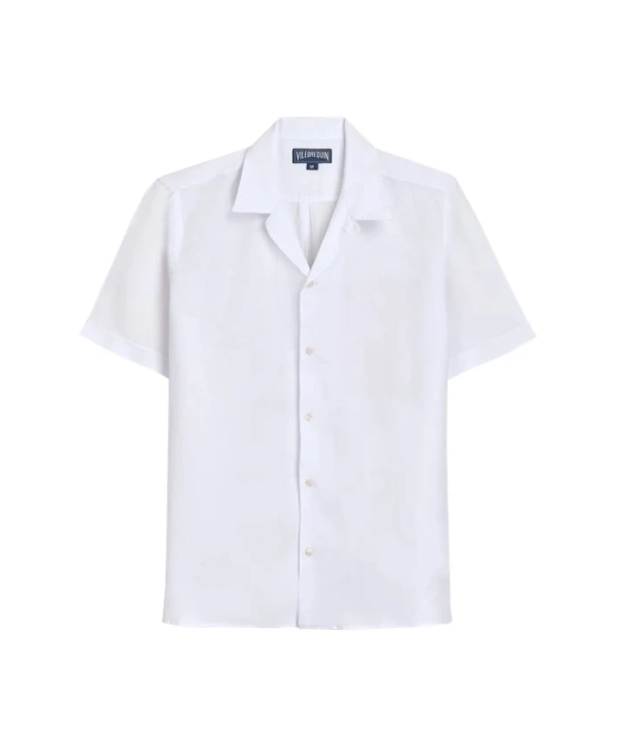 Льняная рубашка для боулинга, однотонная Vilebrequin, белый
Льняная рубашка для боулинга, однотонная Vilebrequin, белый