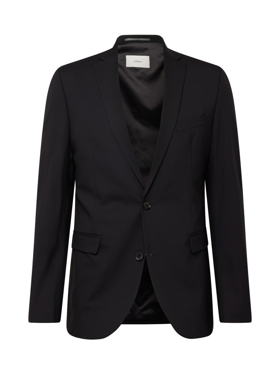 Приталенный пиджак s.Oliver, черный 
Приталенный пиджак s.Oliver, черный