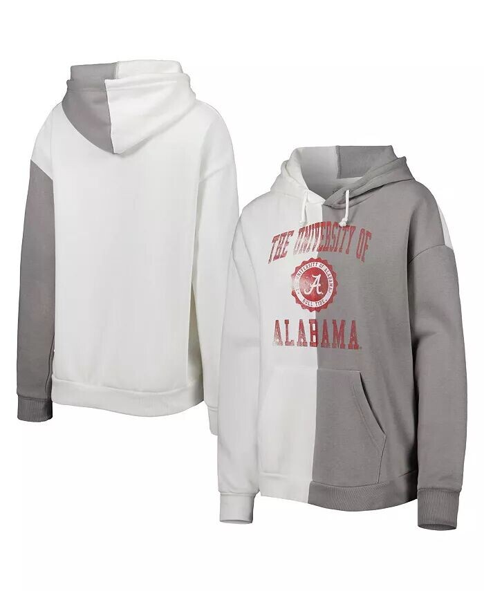 Женский серо-белый пуловер с капюшоном Alabama Crimson Tide с разрезом Gameday Couture
Женский серо-белый пуловер с капюшоном Alabama Crimson Tide с разрезом Gameday Couture