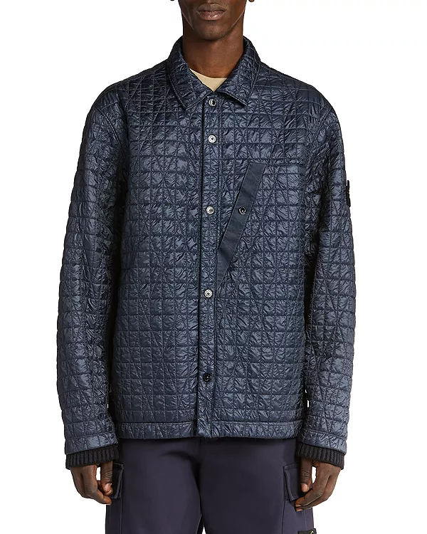 Стеганая куртка с покрытием Stone Island, синий
Стеганая куртка с покрытием Stone Island, синий