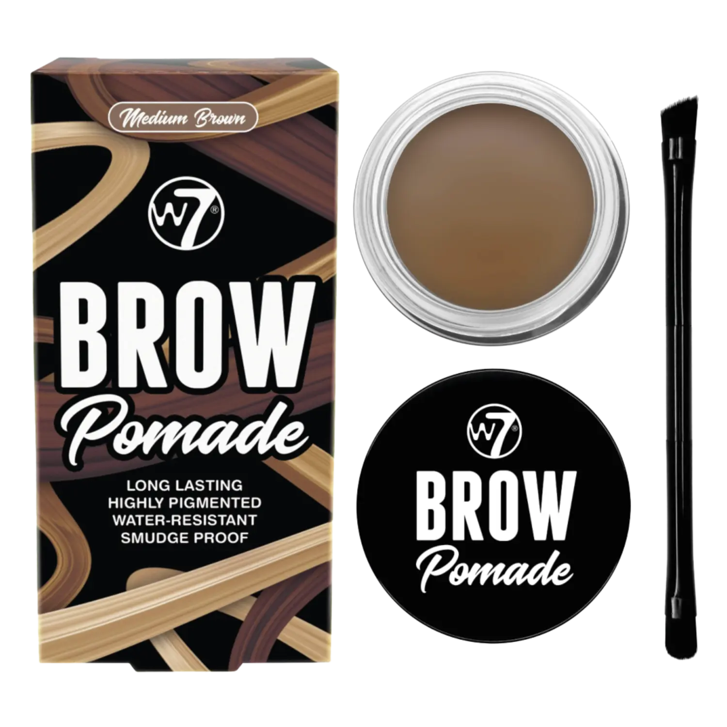 Помада для бровей с кисточкой средне-коричневая W7, 4,25 гр
Помада для бровей с кисточкой средне-коричневая W7, 4,25 гр
