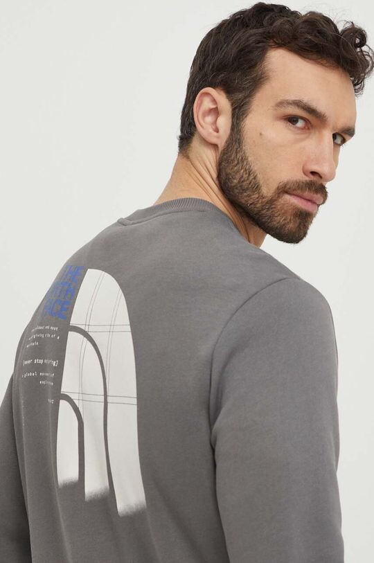 Хлопковая толстовка The North Face, серый
Хлопковая толстовка The North Face, серый