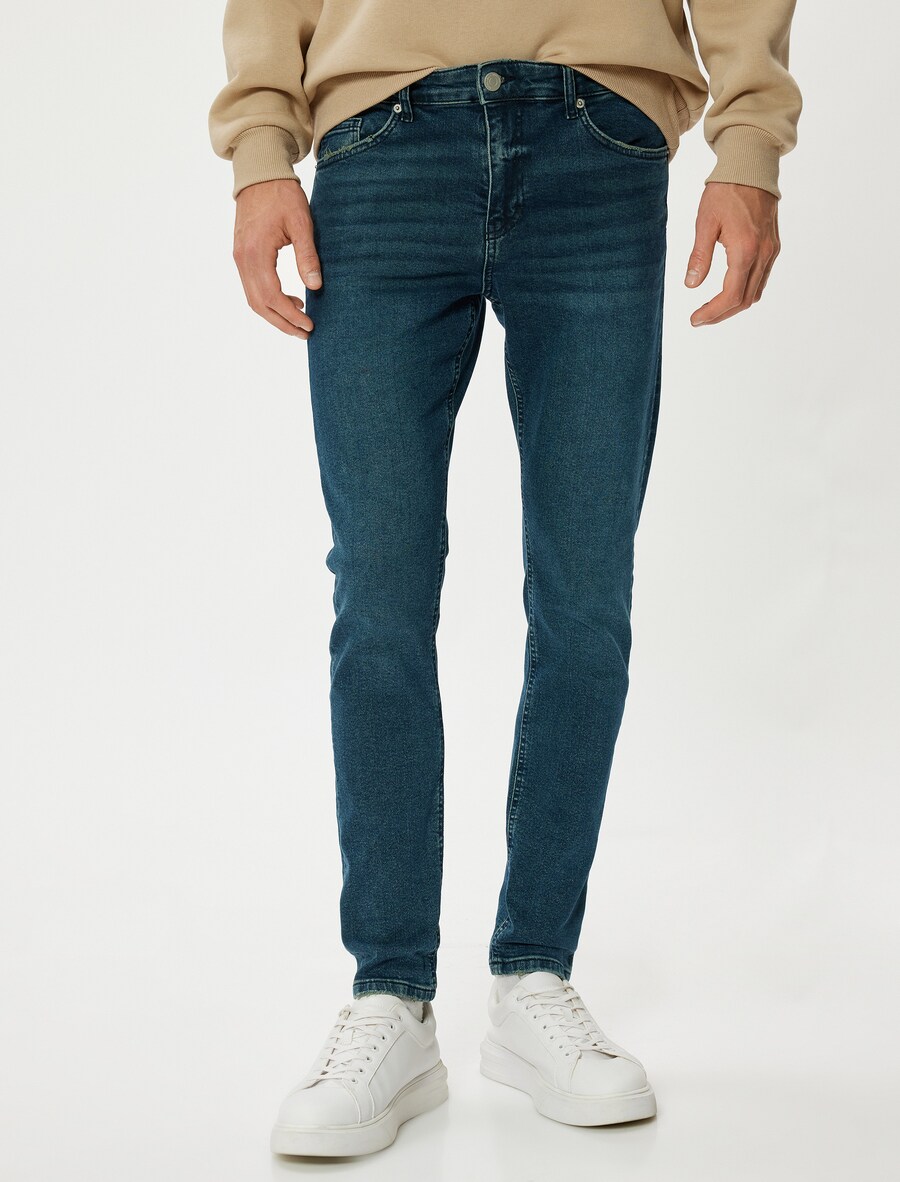 Узкие джинсы Koton, темно-синий
Узкие джинсы Koton, темно-синий