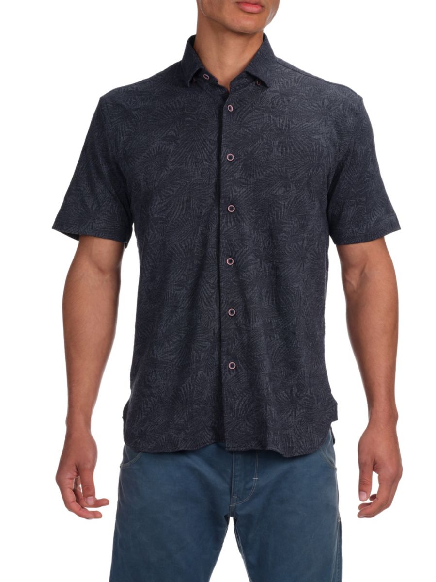 Рубашка с короткими рукавами и принтом пальмового дерева на пуговицах Garnet, темно-синий
Рубашка с короткими рукавами и принтом пальмового дерева на пуговицах Garnet, темно-синий
