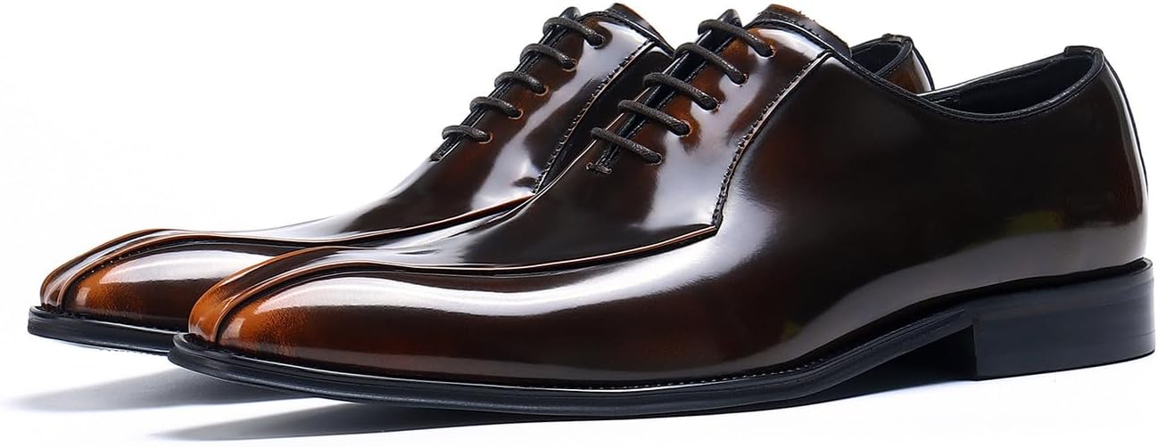 Мужские туфли-оксфорды Santimon с раздельным носком - верх из коровьей кожи и высокоглянцевая вручную патинированная отделка, подходящие для костюмов на выпускной, деловые встречи, свадьбы и офис, золотой
Мужские туфли-оксфорды Santimon с раздельным носком - верх из коровьей кожи и высокоглянцевая вручную патинированная отделка, подходящие для костюмов на выпускной, деловые встречи, свадьбы и офис, золотой