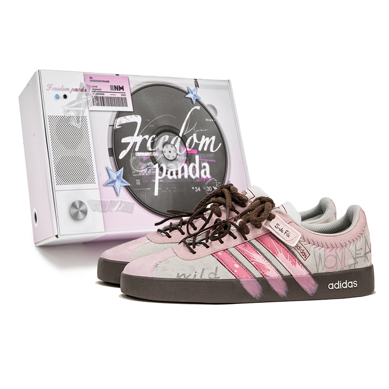 Adidas Neo VL Court 2.0 Skateboard Shoes Unisex Low top Pink/Brown
Adidas Neo VL Court 2.0 Skateboard Shoes Unisex Low top Pink/Brown