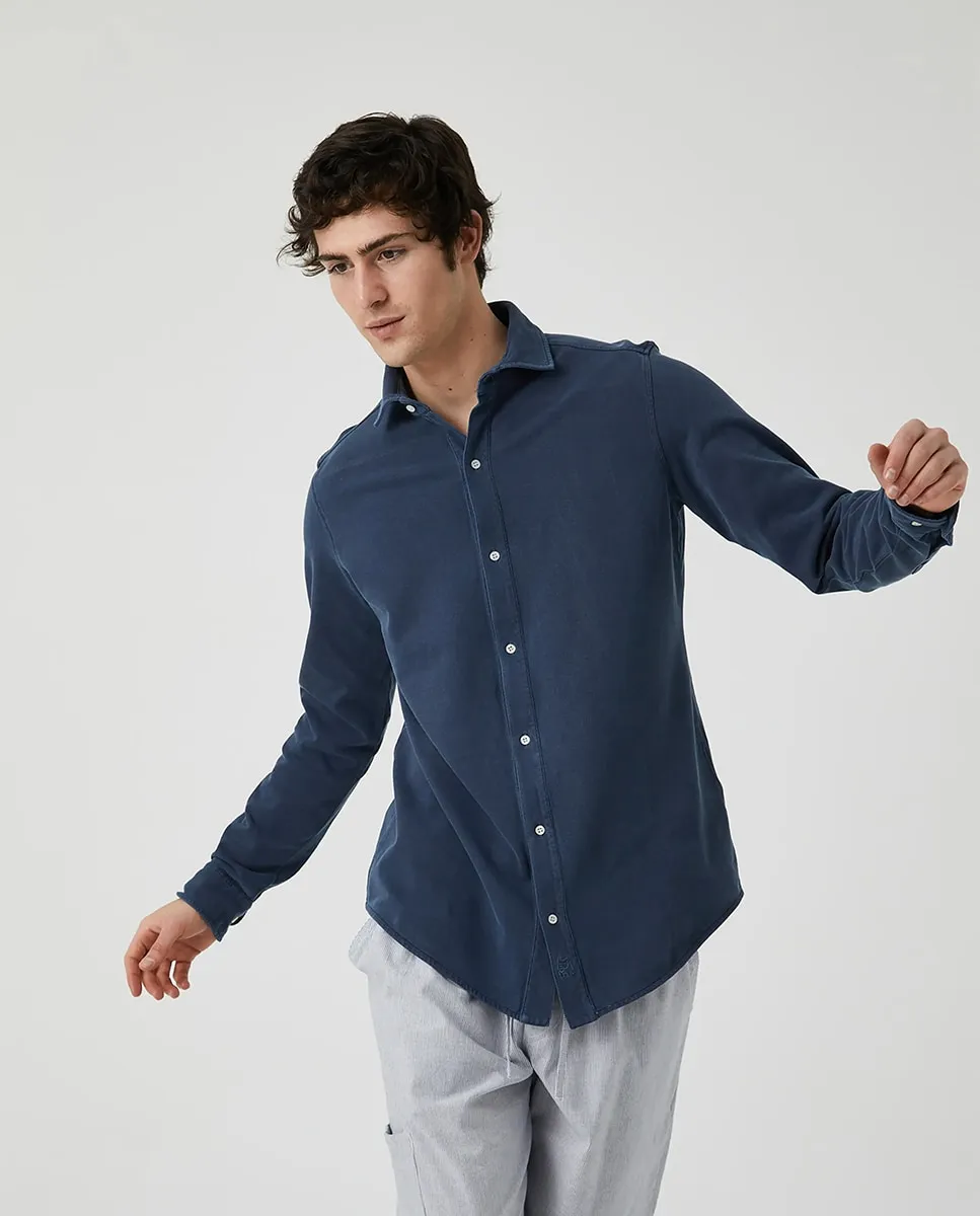 Мужская рубашка из пике Kiff-Kiff, темно-синий
Мужская рубашка из пике Kiff-Kiff, темно-синий