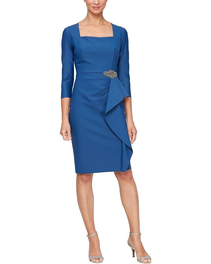 Платье Alex Evenings Short Compression with 3/4 Sleeves and Hip Embellishment, цвет Indigo
Платье Alex Evenings Short Compression with 3/4 Sleeves and Hip Embellishment, цвет Indigo