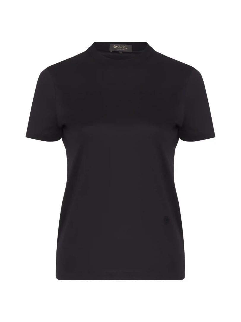 Хлопковая футболка с логотипом Loro Piana, Черный, Хлопковая футболка с логотипом Loro Piana
Хлопковая футболка с логотипом Loro Piana, Черный, Хлопковая футболка с логотипом Loro Piana