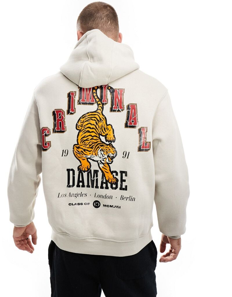 Белоснежная худи с графическим принтом Criminal Damage
Белоснежная худи с графическим принтом Criminal Damage