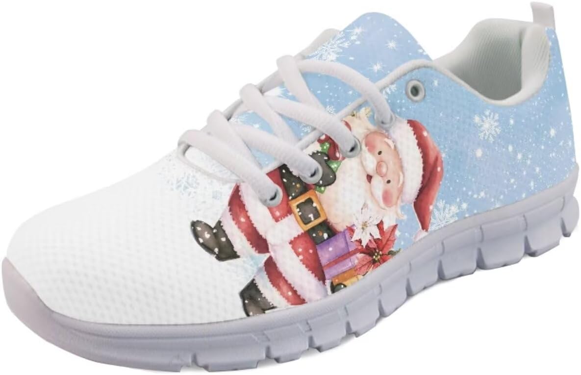 Кроссовки Forchrinse для женщин и мужчин, дышащие, на шнуровке, для бега, повседневные, с сеткой, противоскользящие, теннисные, Santa Claus
Кроссовки Forchrinse для женщин и мужчин, дышащие, на шнуровке, для бега, повседневные, с сеткой, противоскользящие, теннисные, Santa Claus