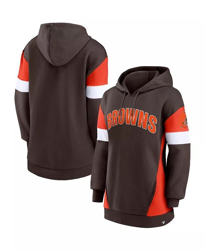 Женский коричневый, оранжевый пуловер с капюшоном Cleveland Browns Lock It Down Fanatics
Женский коричневый, оранжевый пуловер с капюшоном Cleveland Browns Lock It Down Fanatics