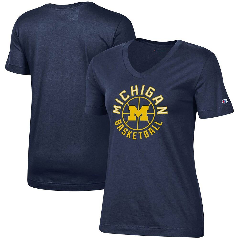Женская футболка Champion Navy Michigan Wolverines Basketball с v-образным вырезом, цвет Mic Navy
Женская футболка Champion Navy Michigan Wolverines Basketball с v-образным вырезом, цвет Mic Navy