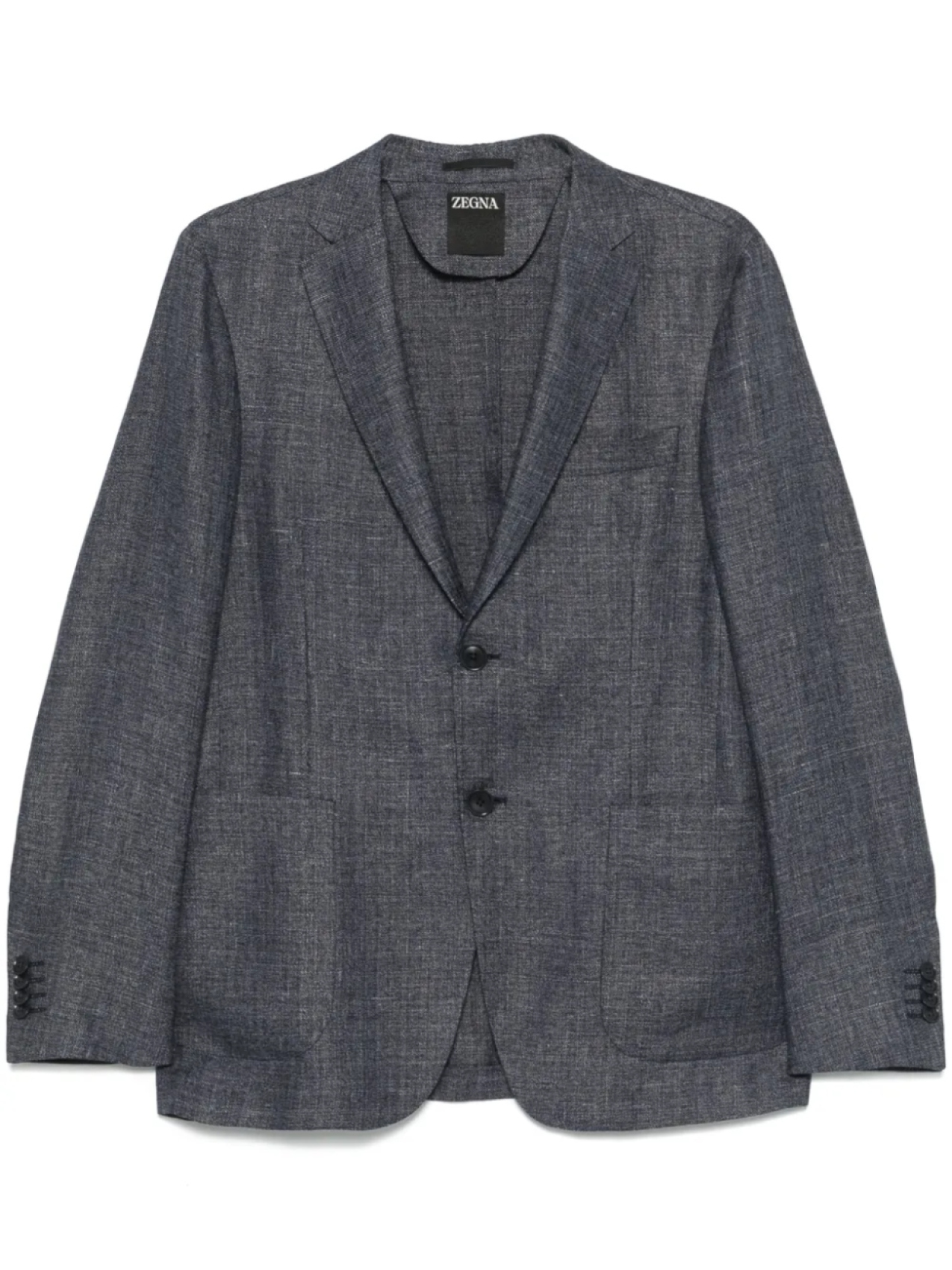 Однобортный пиджак Zegna, синий
Однобортный пиджак Zegna, синий