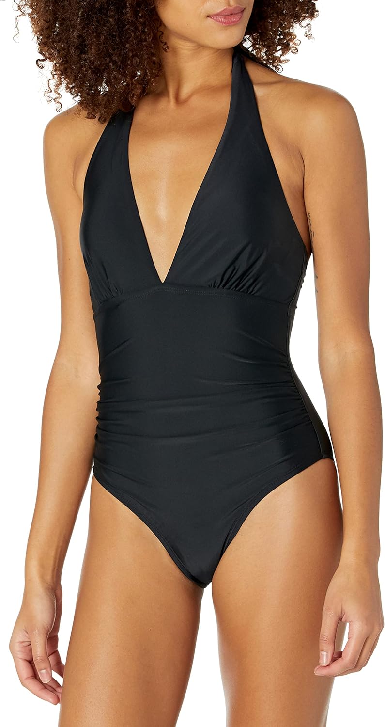 Женский слитный купальник Tommy Hilfiger Stretch Tummy Control с бретелями через шею, Black
Женский слитный купальник Tommy Hilfiger Stretch Tummy Control с бретелями через шею, Black