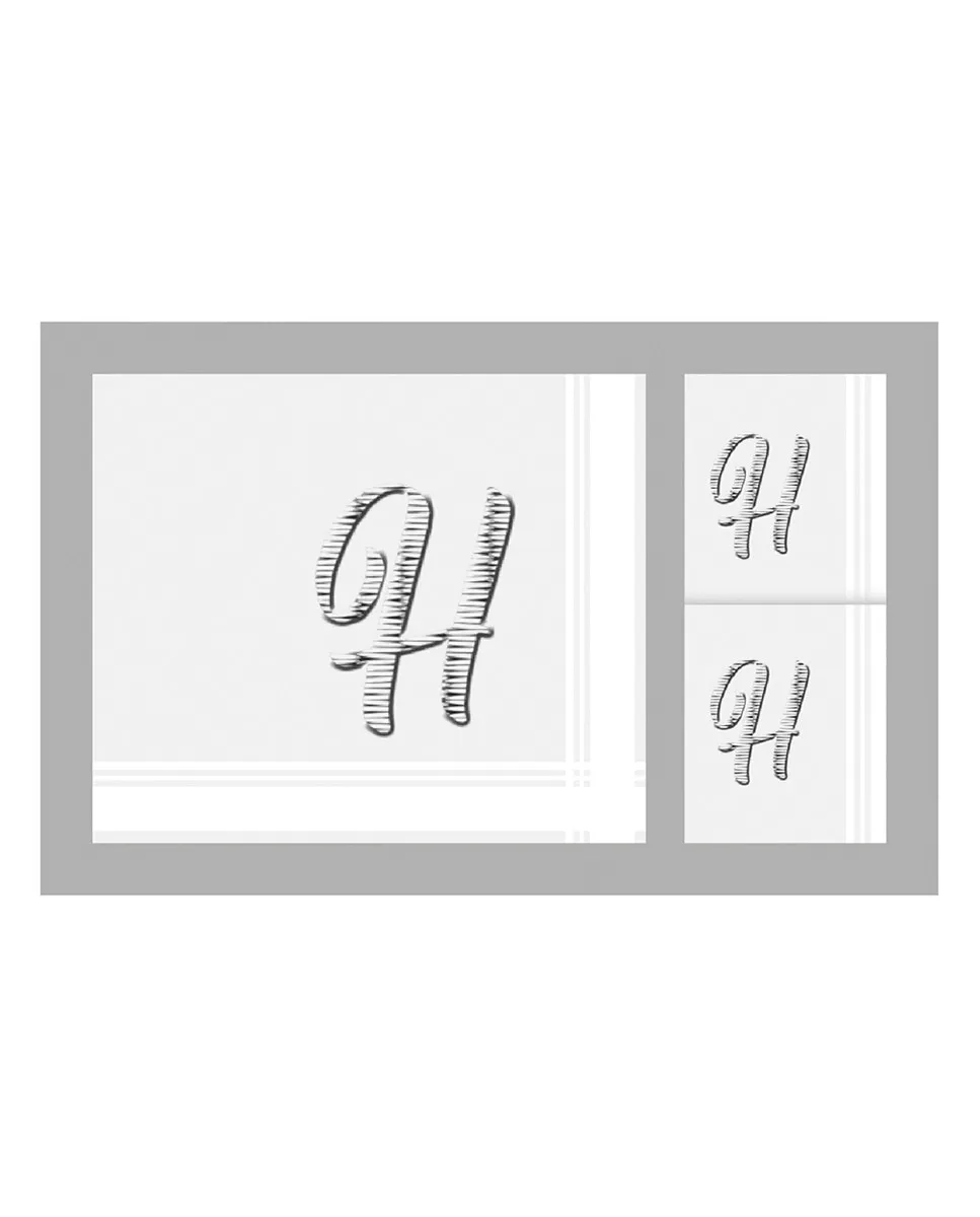 Футляр из 3 мужских хлопковых носовых платков с инициалами Guasch
Футляр из 3 мужских хлопковых носовых платков с инициалами Guasch