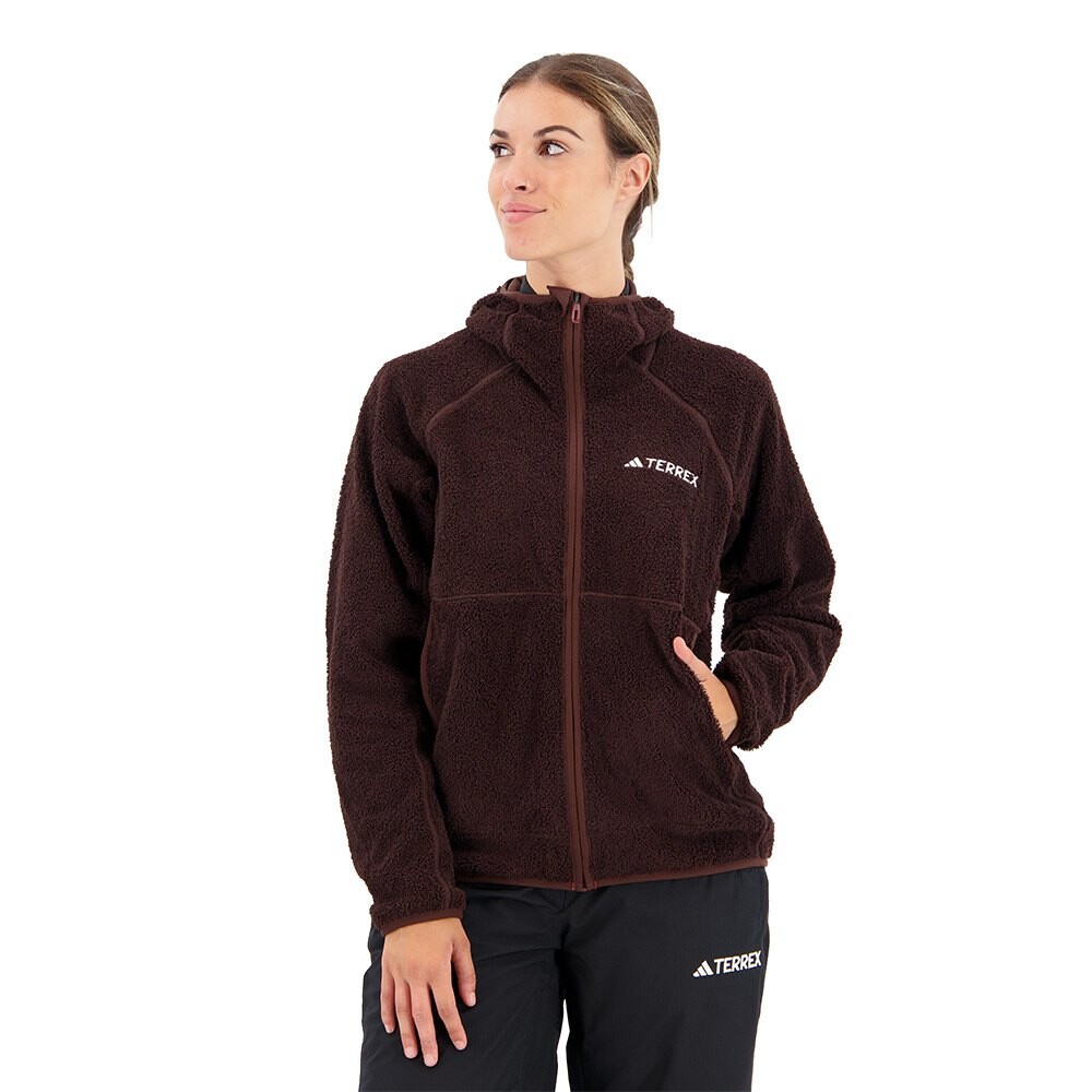 Толстовка adidas Organiser Techrock Reversible High-Pile-Fleece, коричневый 
Толстовка adidas Organiser Techrock Reversible High-Pile-Fleece, коричневый