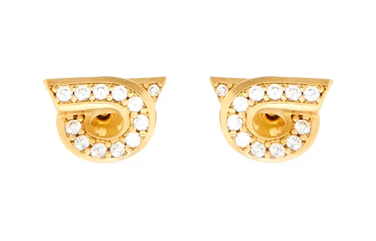 Ганчини серьги с украшением из страз Ferragamo
Ганчини серьги с украшением из страз Ferragamo