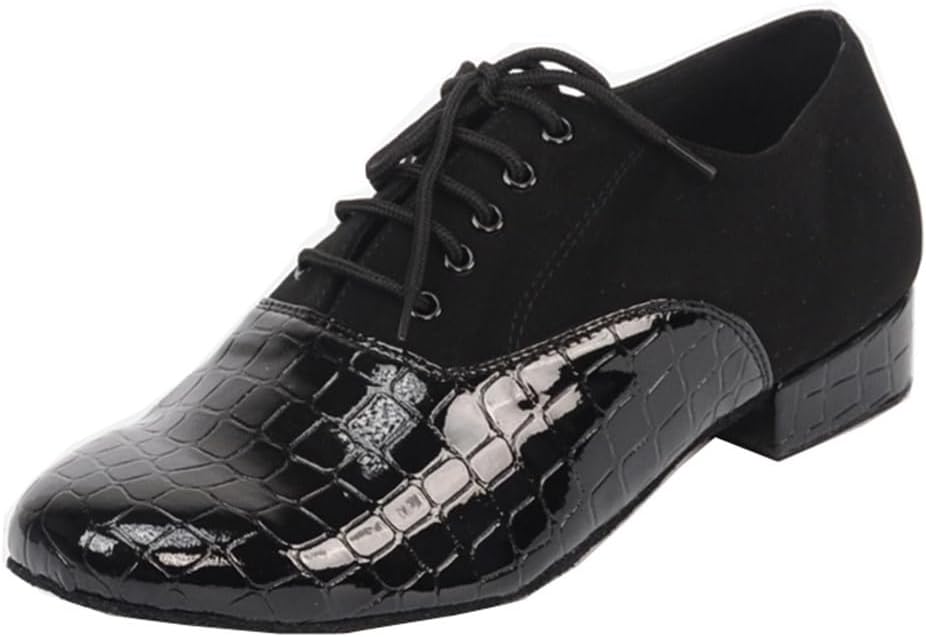 Мужские дышащие танцевальные туфли классические сшнуровкой с узором под змеиную кожу для социальных танцев, танго, самба и занятий бальными танцами Mgm-Joymod, черный
Мужские дышащие танцевальные туфли классические сшнуровкой с узором под змеиную кожу для социальных танцев, танго, самба и занятий бальными танцами Mgm-Joymod, черный