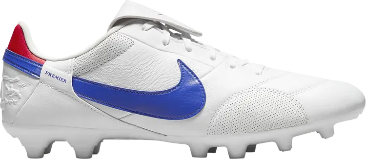 Бутсы Nike Premier 3 FG 'White Royal Red', белый 
Бутсы Nike Premier 3 FG 'White Royal Red', белый