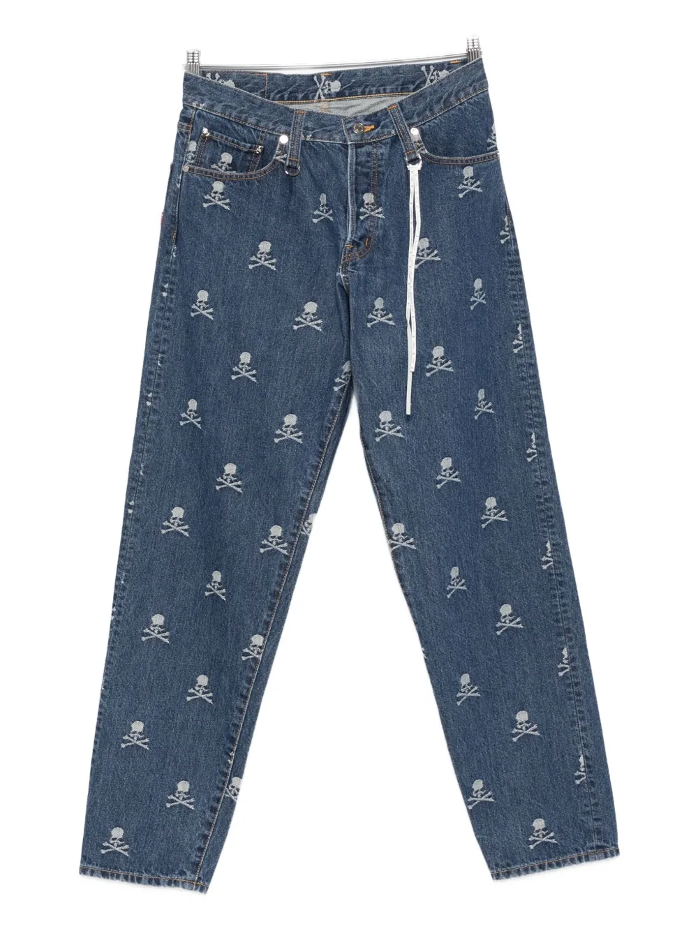 Джинсы с вышитыми черепами Mastermind Japan, синий
Джинсы с вышитыми черепами Mastermind Japan, синий